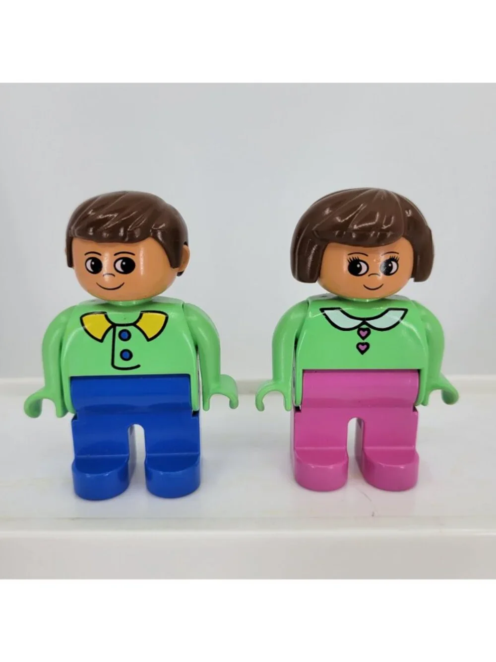 Vintage Lego Duplo Lot - Family Mom Dad Kids Baby Dog Clown PlayPen Polar Bear